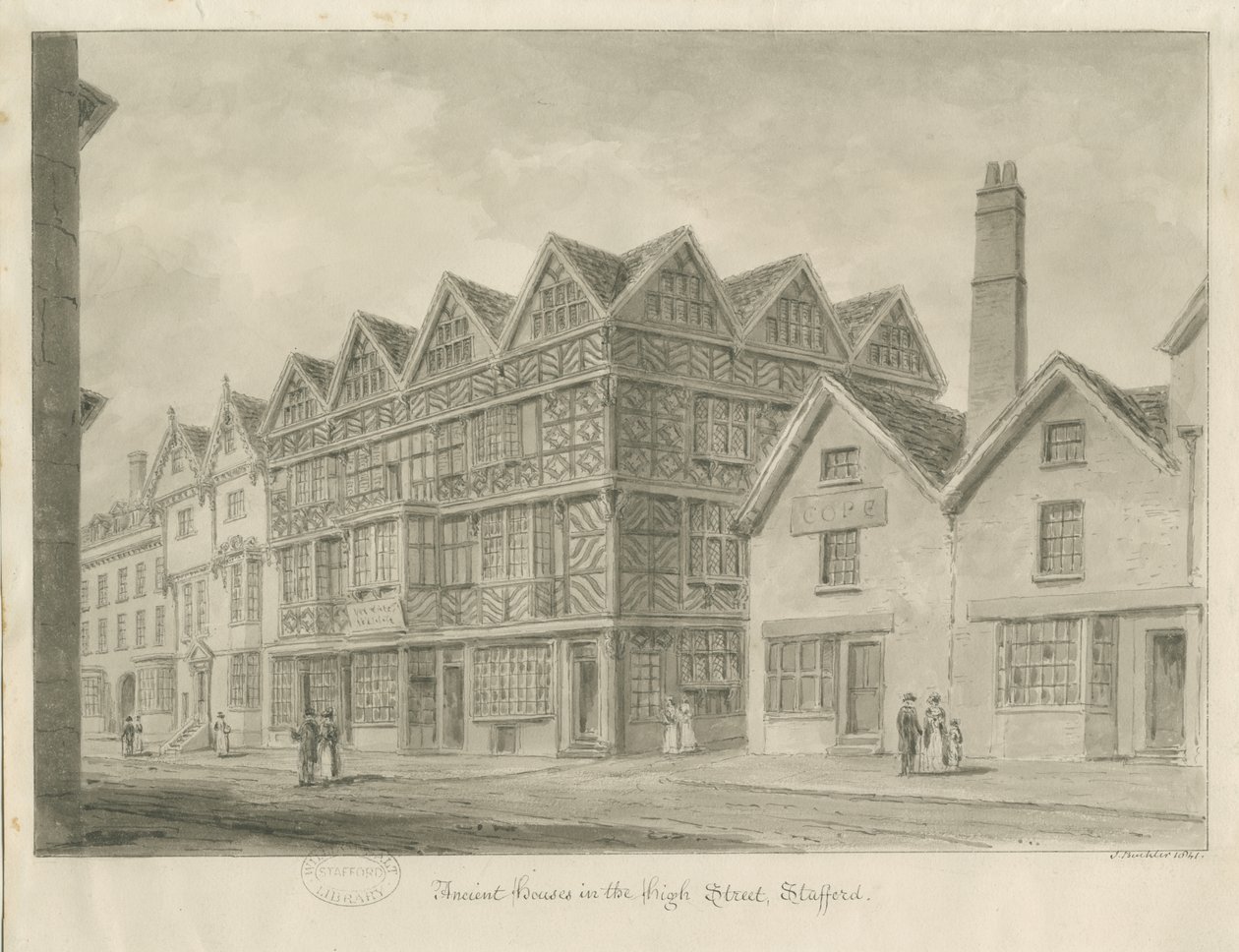 Stafford - Ancienne "High House" - John Buckler