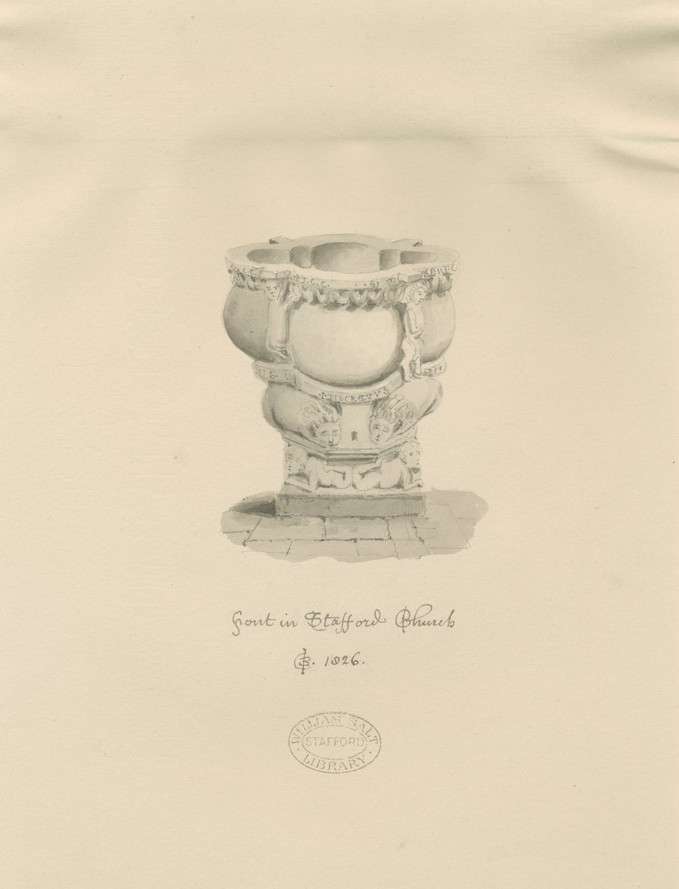 Stafford - Fonts baptismaux dans l