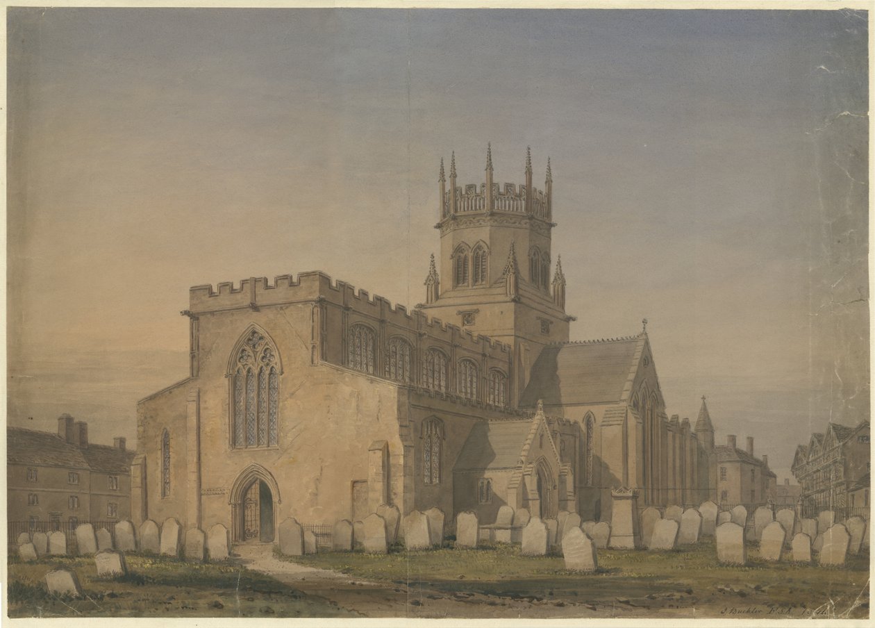 Stafford - Église Sainte-Marie : dessin à l