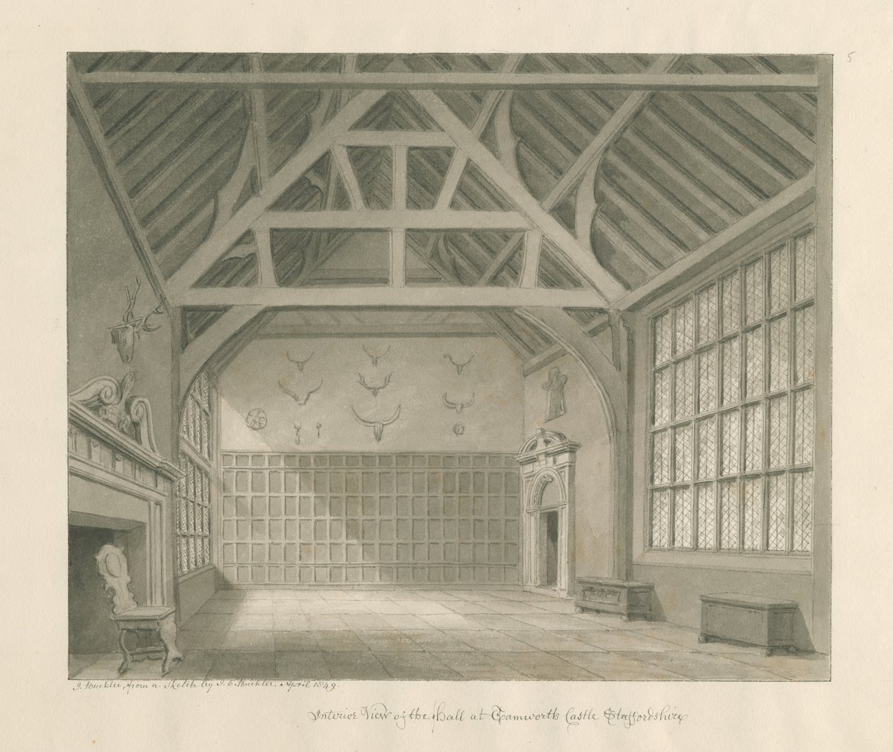 Château de Tamworth - John Buckler