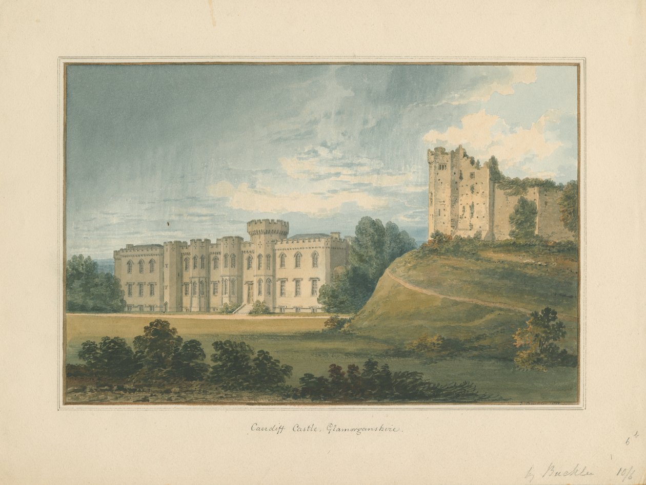 Pays de Galles - Glamorganshire - Château de Cardiff, 1815 - John Buckler