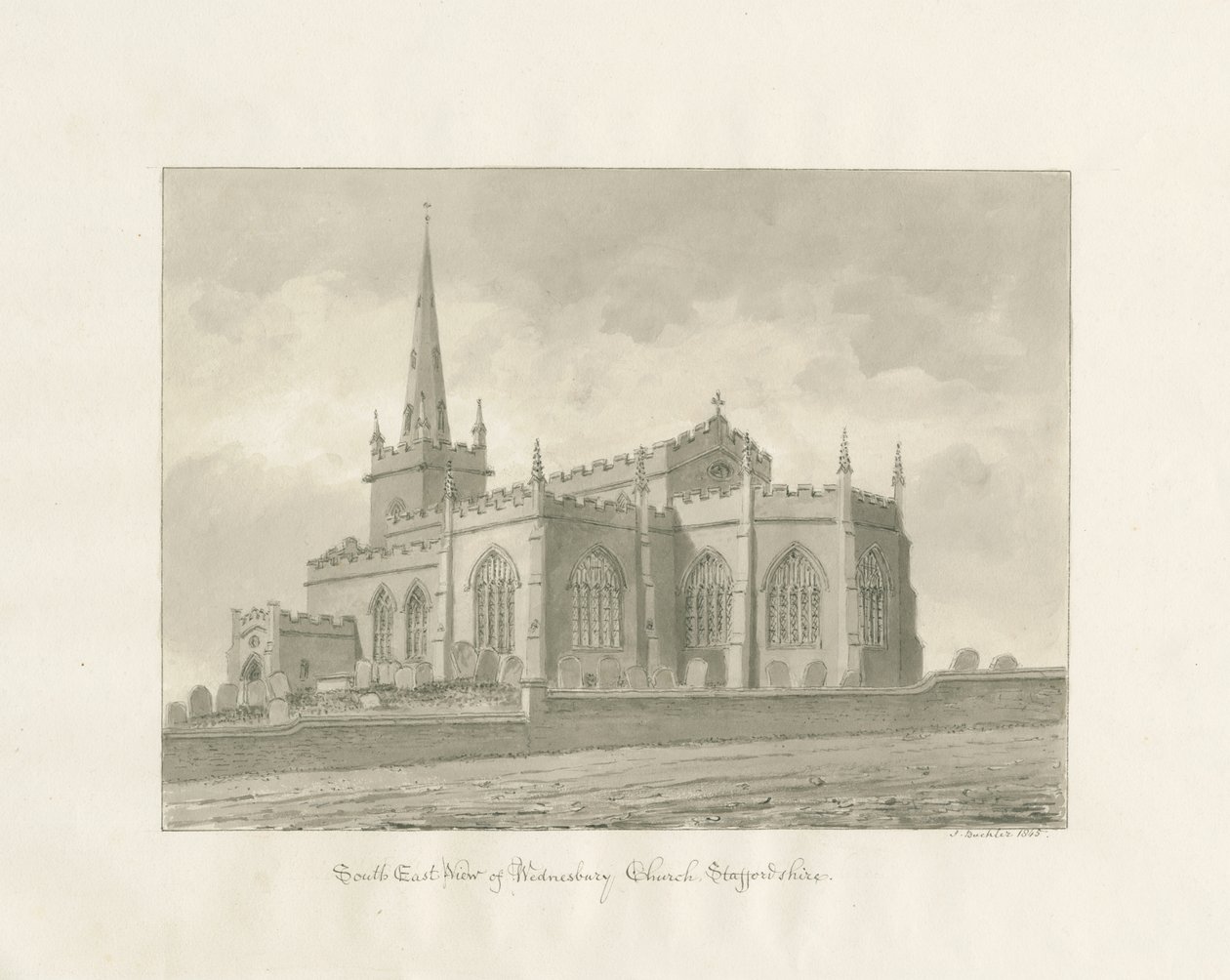 Église de Wednesbury - John Buckler