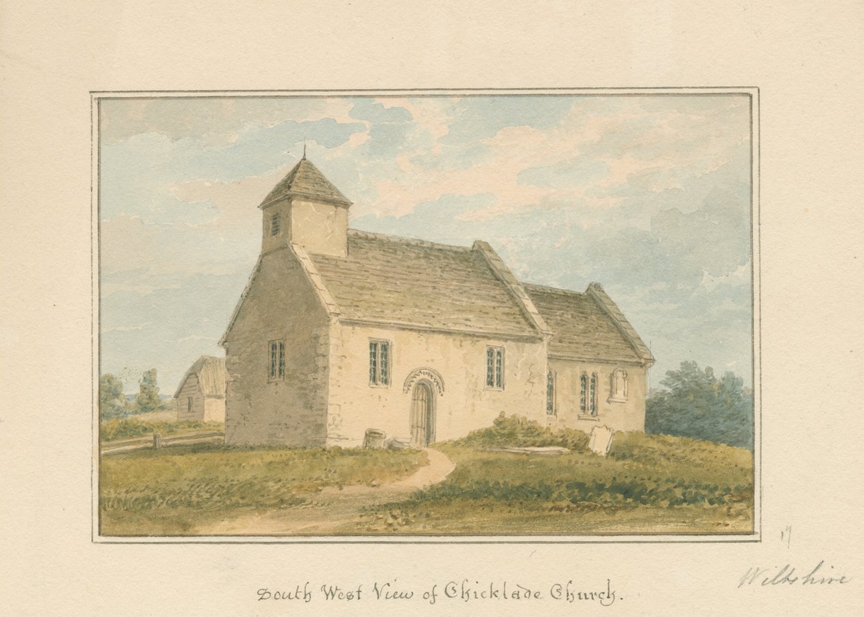 Wiltshire - Église de Chicklade, 1817 - John Buckler