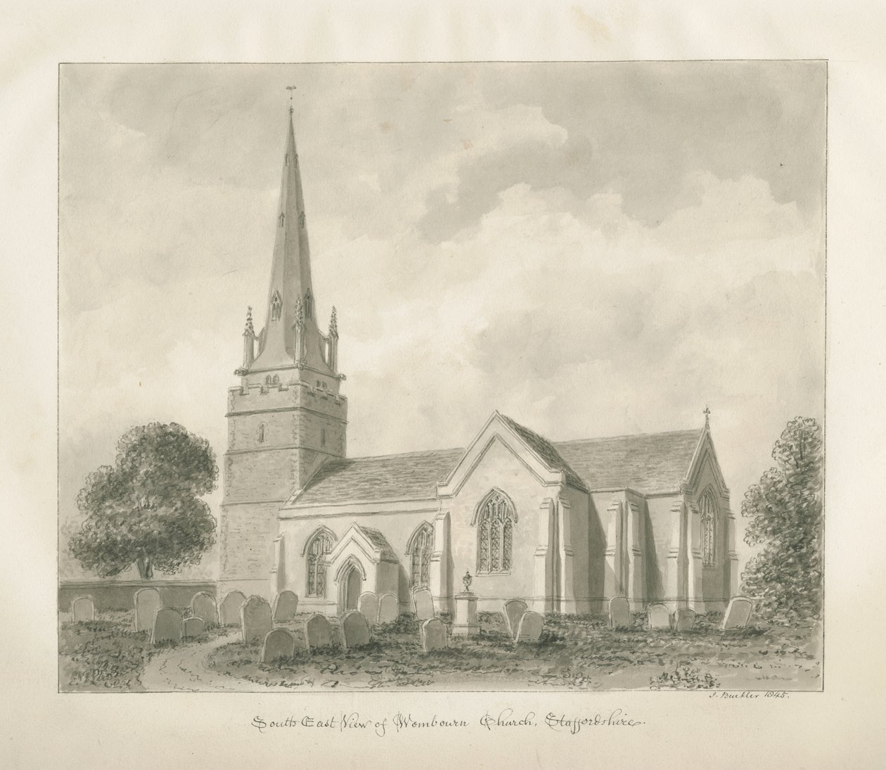 Église de Wombourne - John Buckler