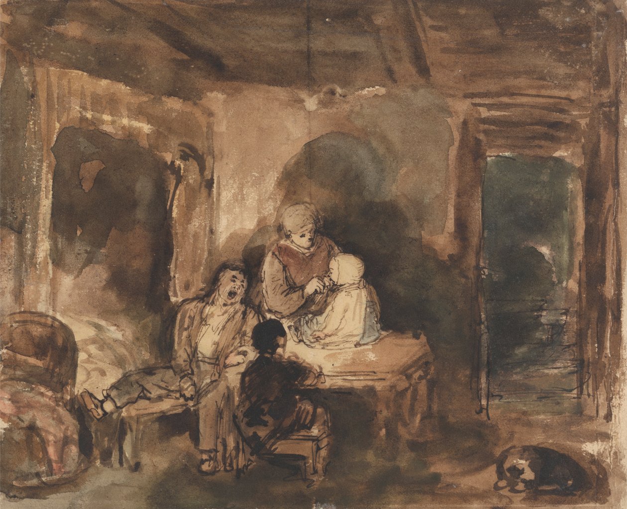 Intérieur de cottage - John Burnet