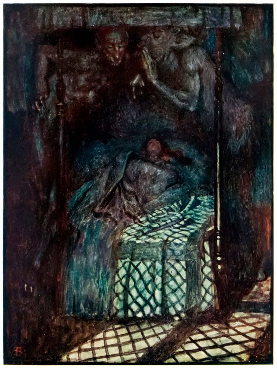 "Le rêve de Christiana" de "Le Voyage du Pèlerin de ce monde à celui qui est à venir" par John Bunyan - John Byam Liston Shaw