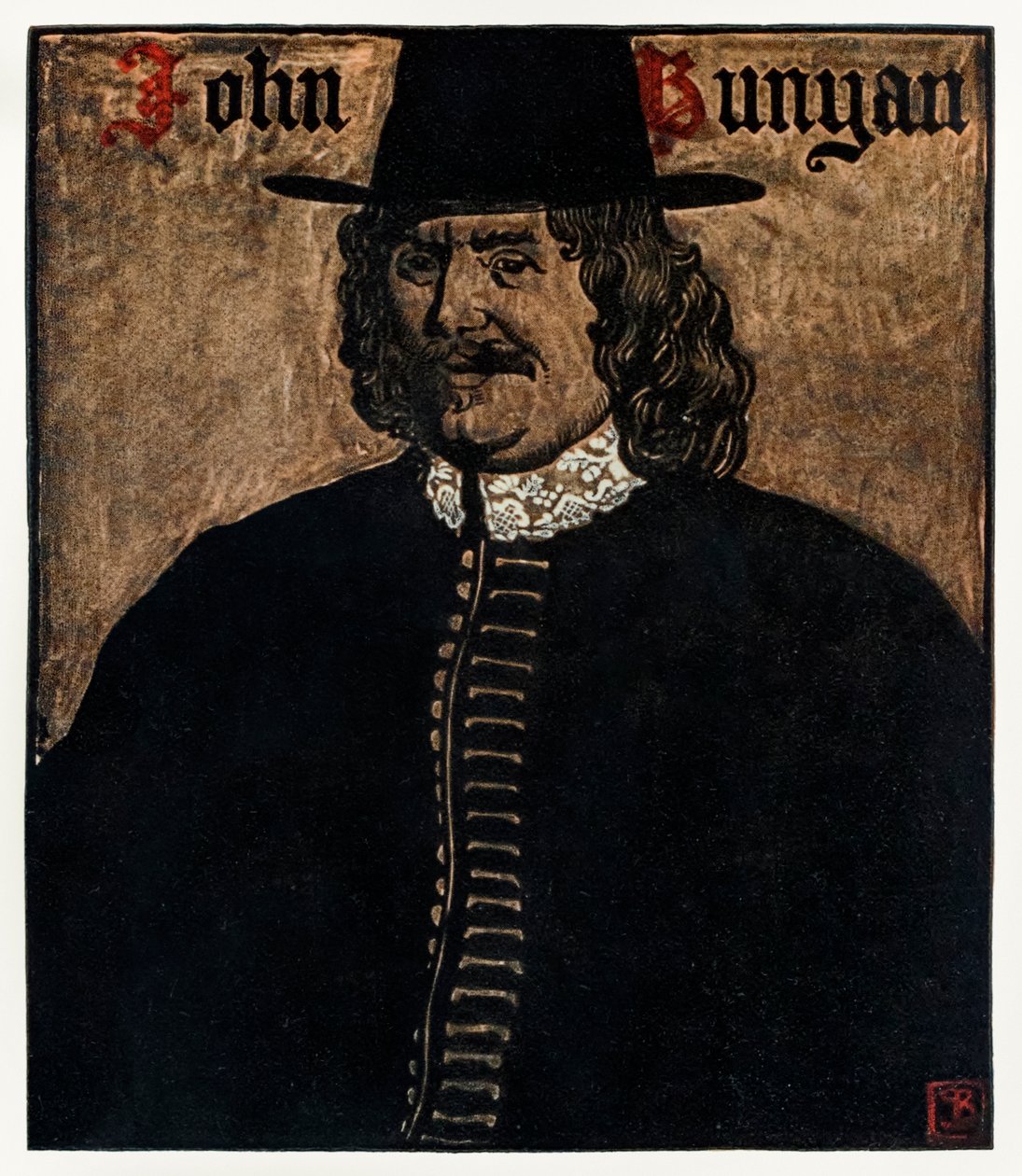 John Bunyan, auteur de Le Voyage du Pèlerin - John Byam Liston Shaw