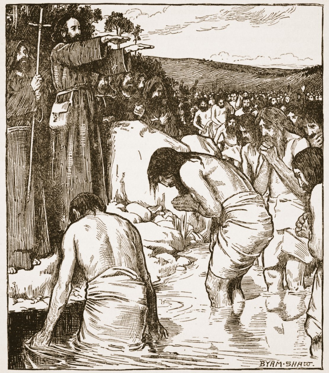 Le baptême à Tara, illustration de 