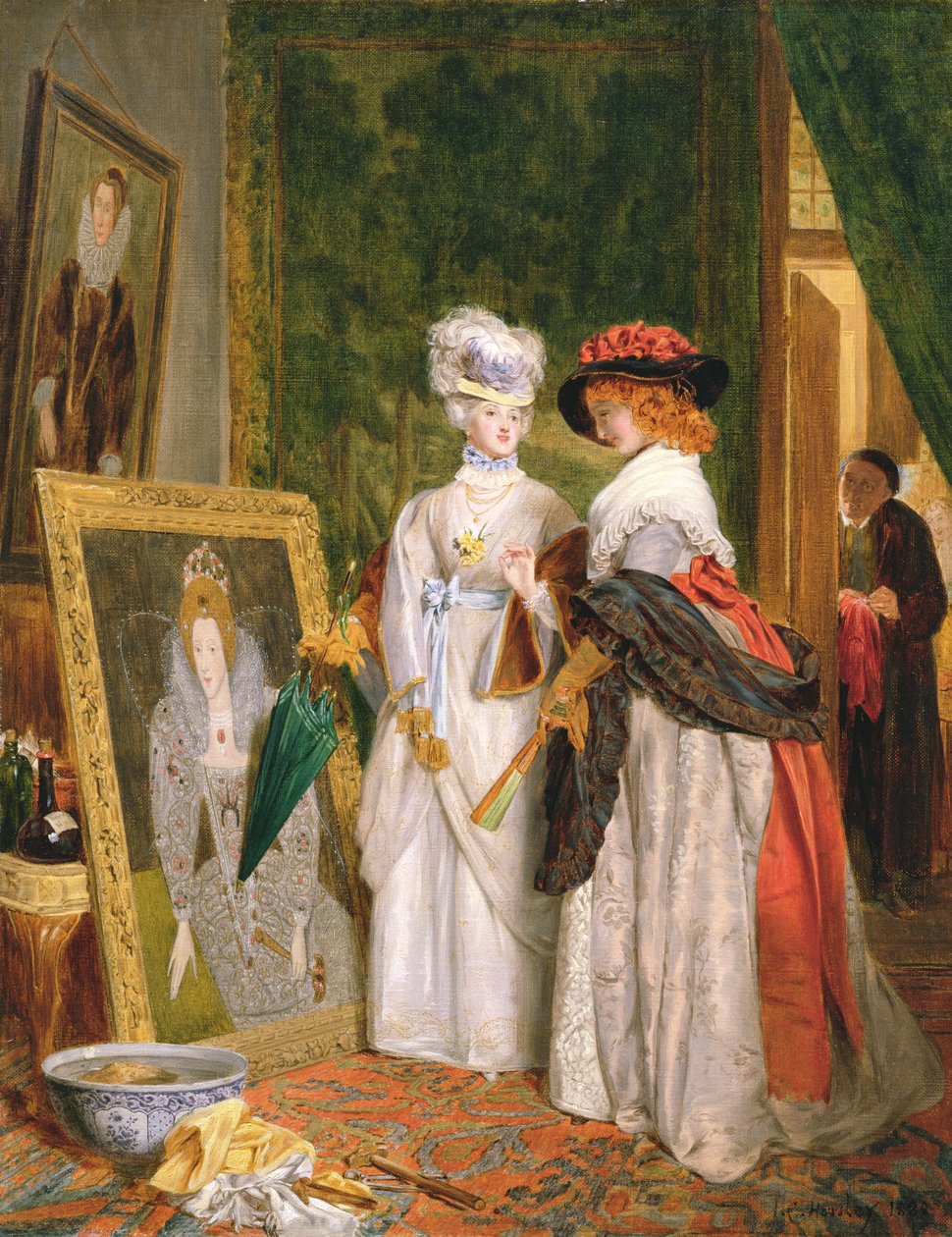 Critiques sur le costume, les modes changent - John Callcott Horsley