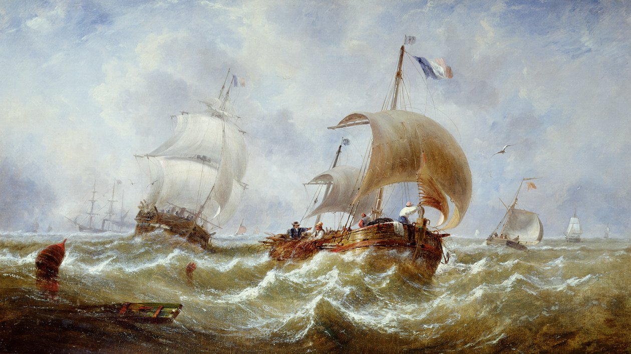 Une brise fraîche, vers 1867 (huile sur toile) - John Callow