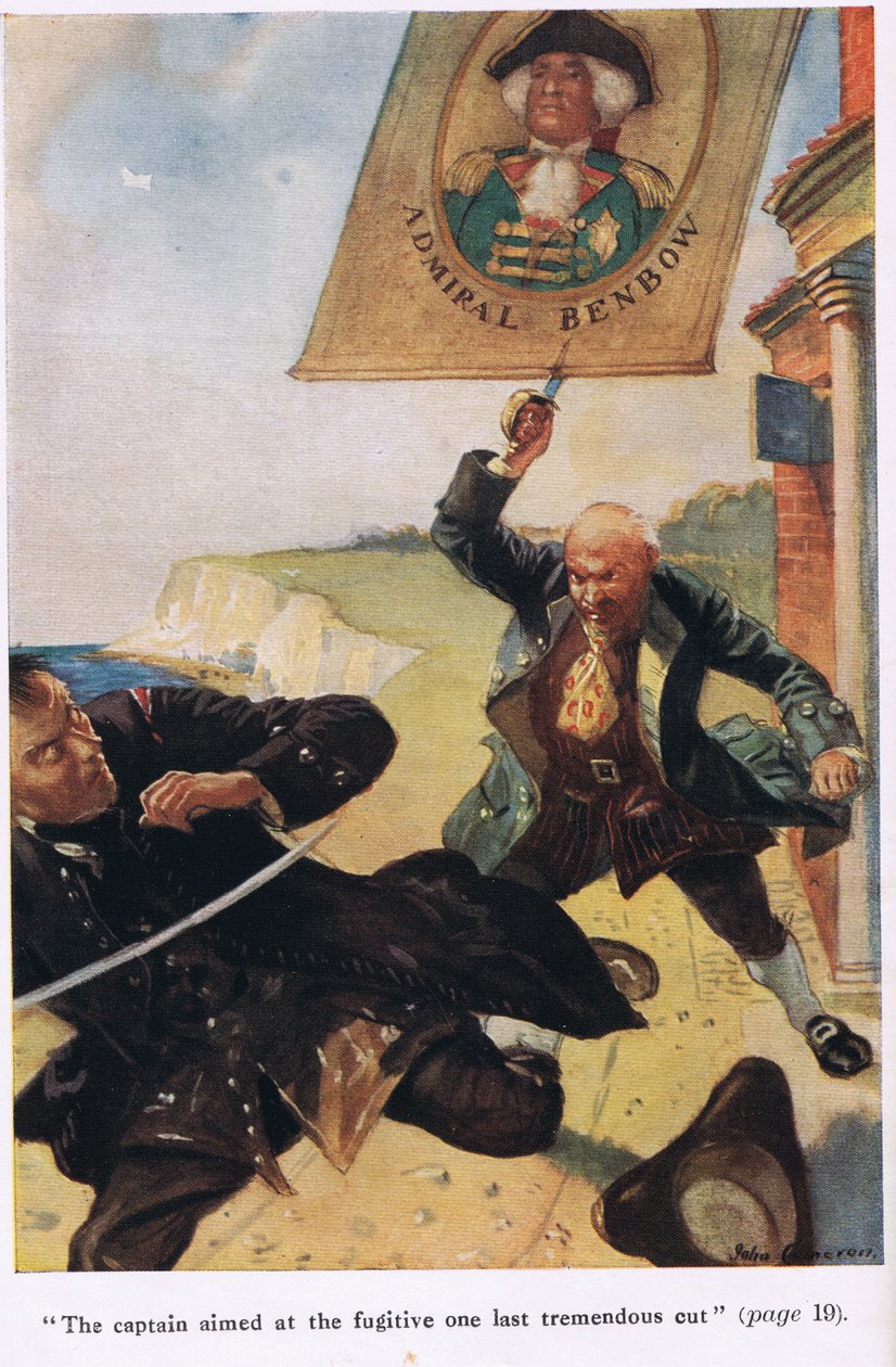 Le capitaine visa le fugitif sur la dernière coupe tremblante, illustration de 