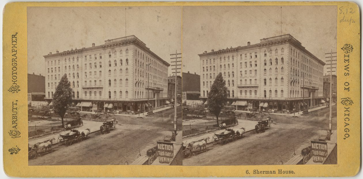 Sherman House, vers 1865 - John Carbutt