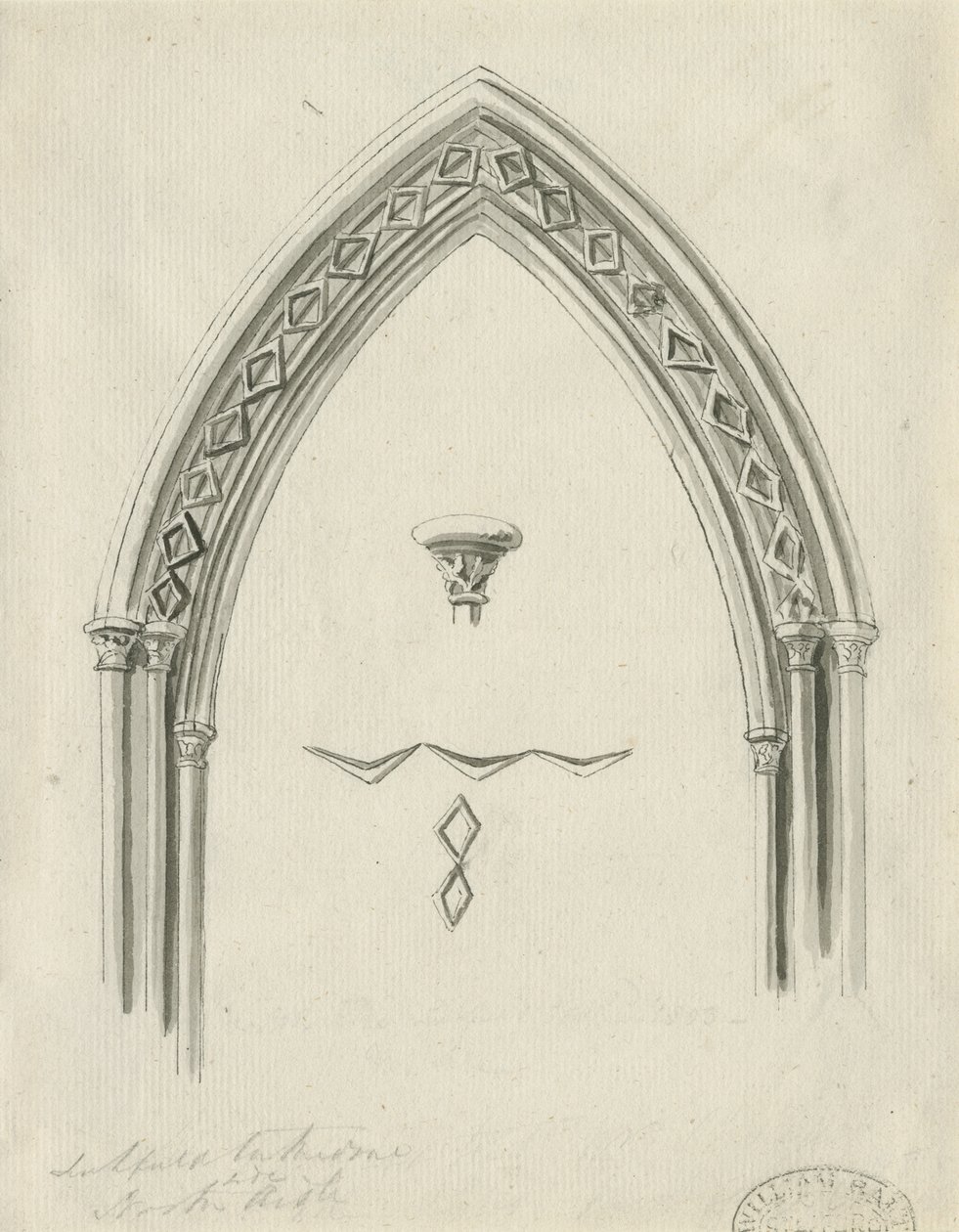 Intérieur de la cathédrale de Lichfield - Arche dans l