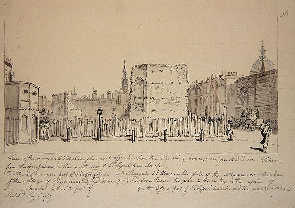 Vue des restes de l