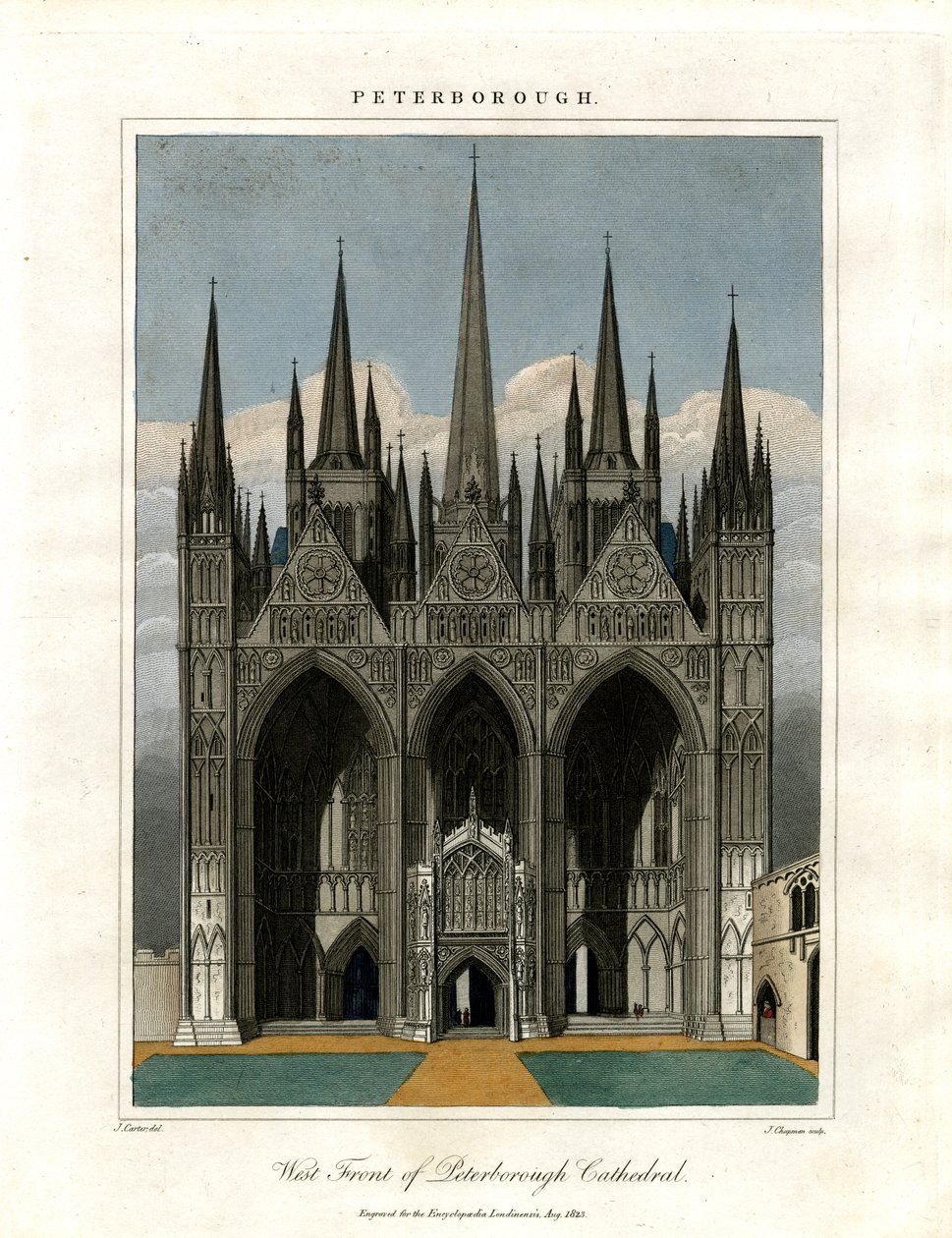 Façade ouest de la cathédrale de Peterborough - John Chapman