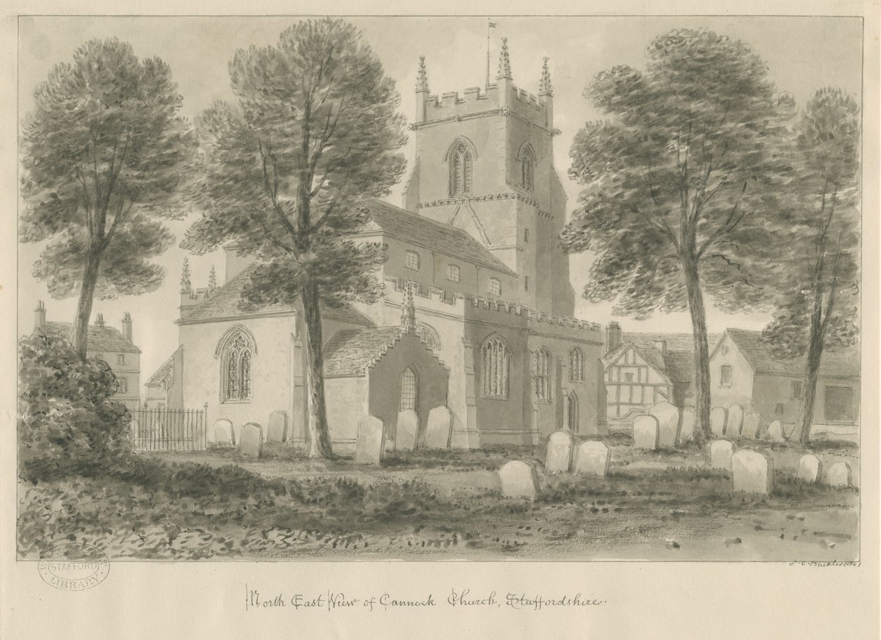 Église de Cannock - John Chessell Buckler