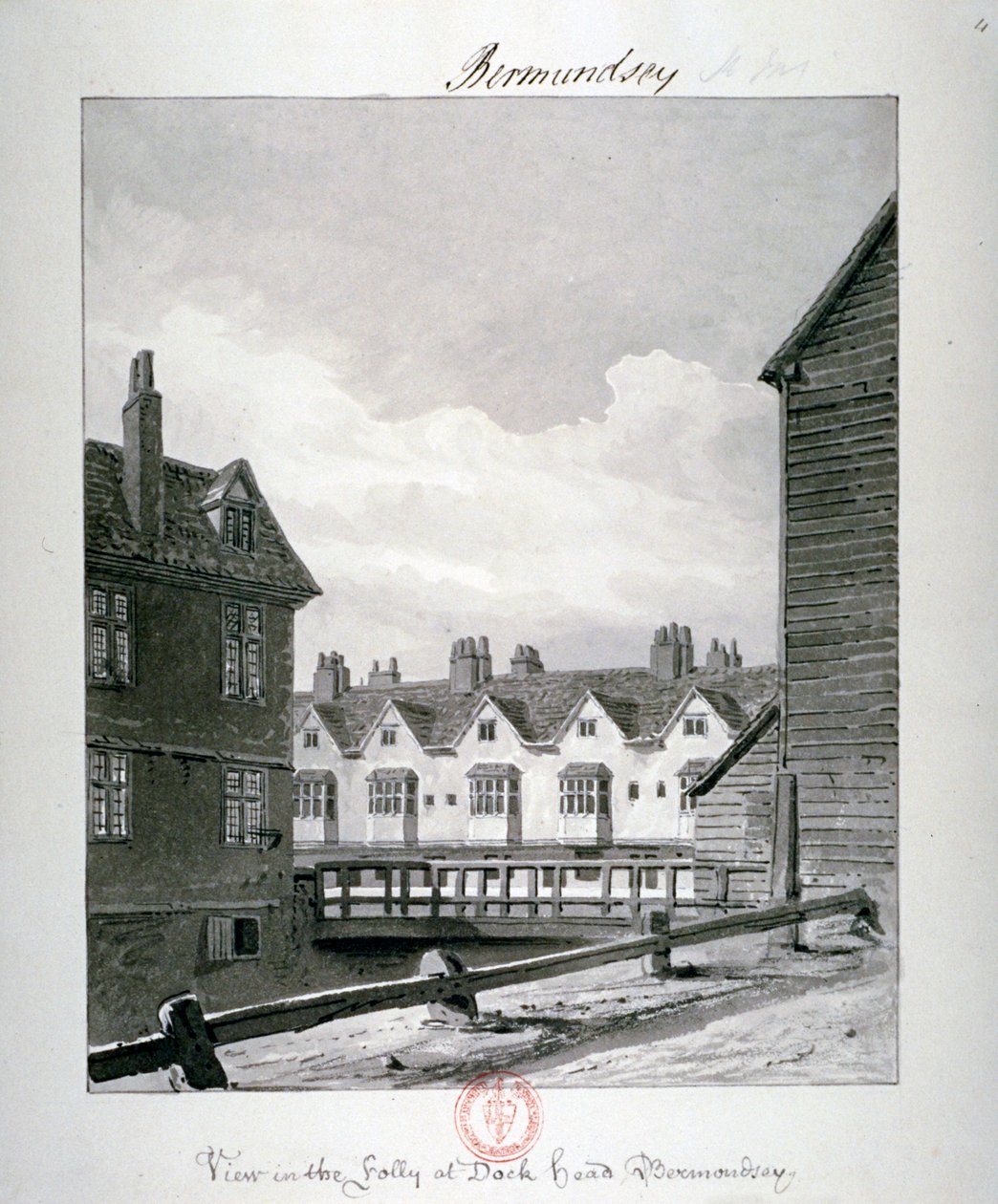 Dockhead Folly, Bermondsey, Londres - John Chessell Buckler