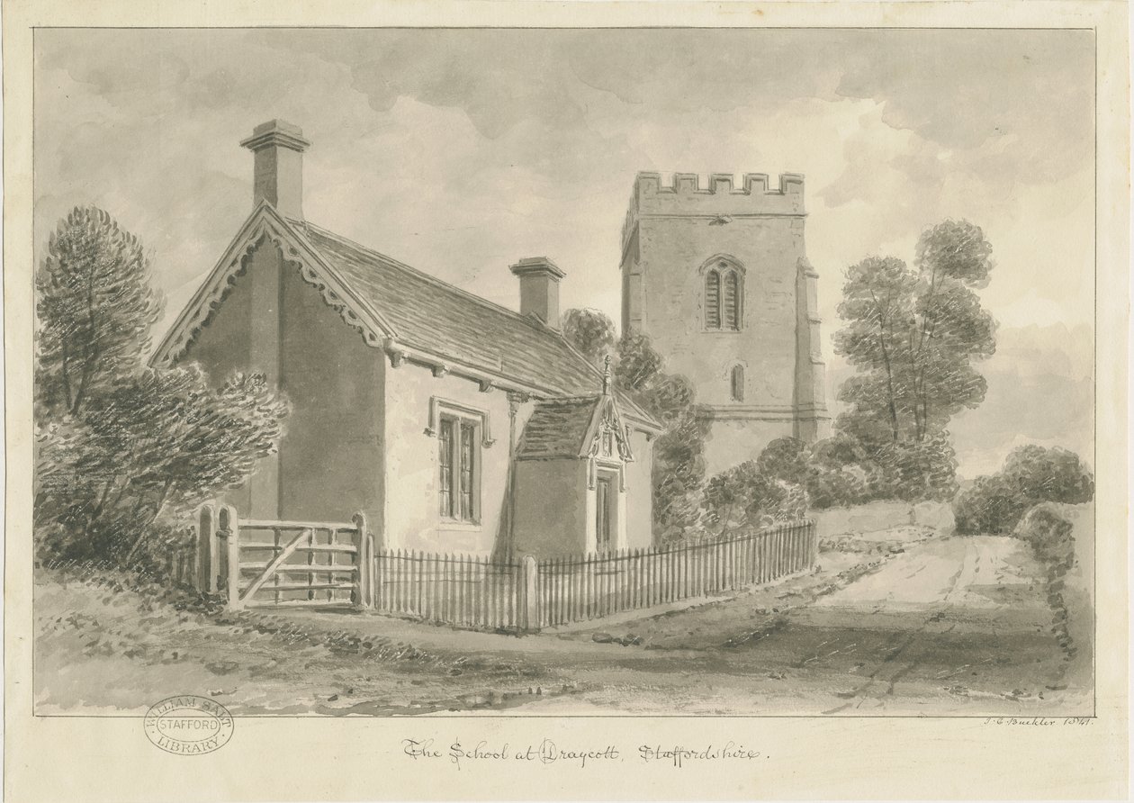 Draycott in the Moors - École - John Chessell Buckler