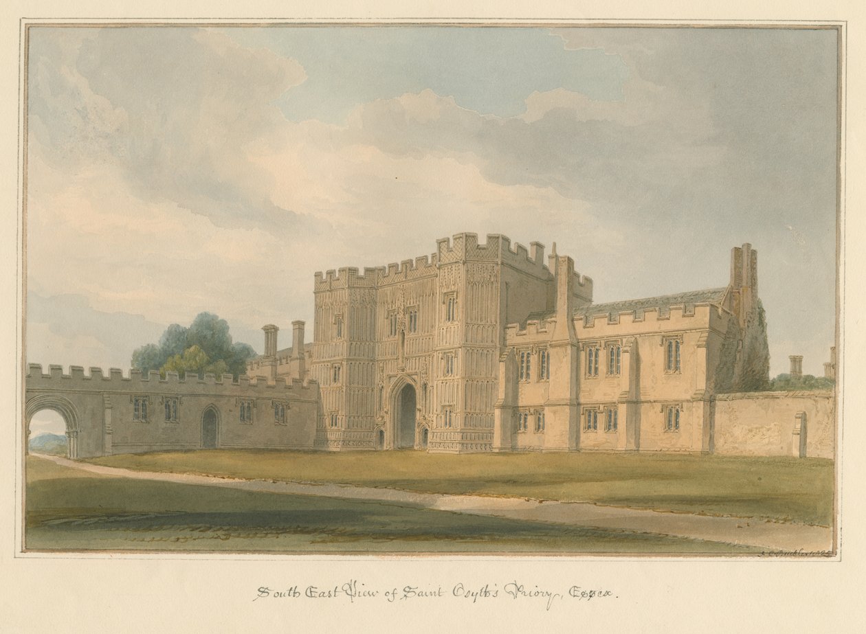 Essex - Prieuré de Saint Osyth, 1825 - John Chessell Buckler
