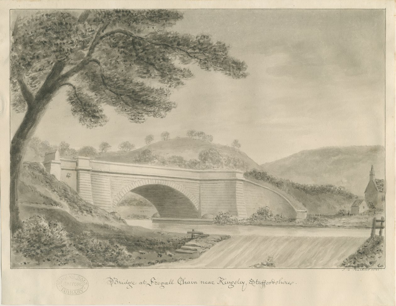 Kingsley - Pont à Froghall - John Chessell Buckler
