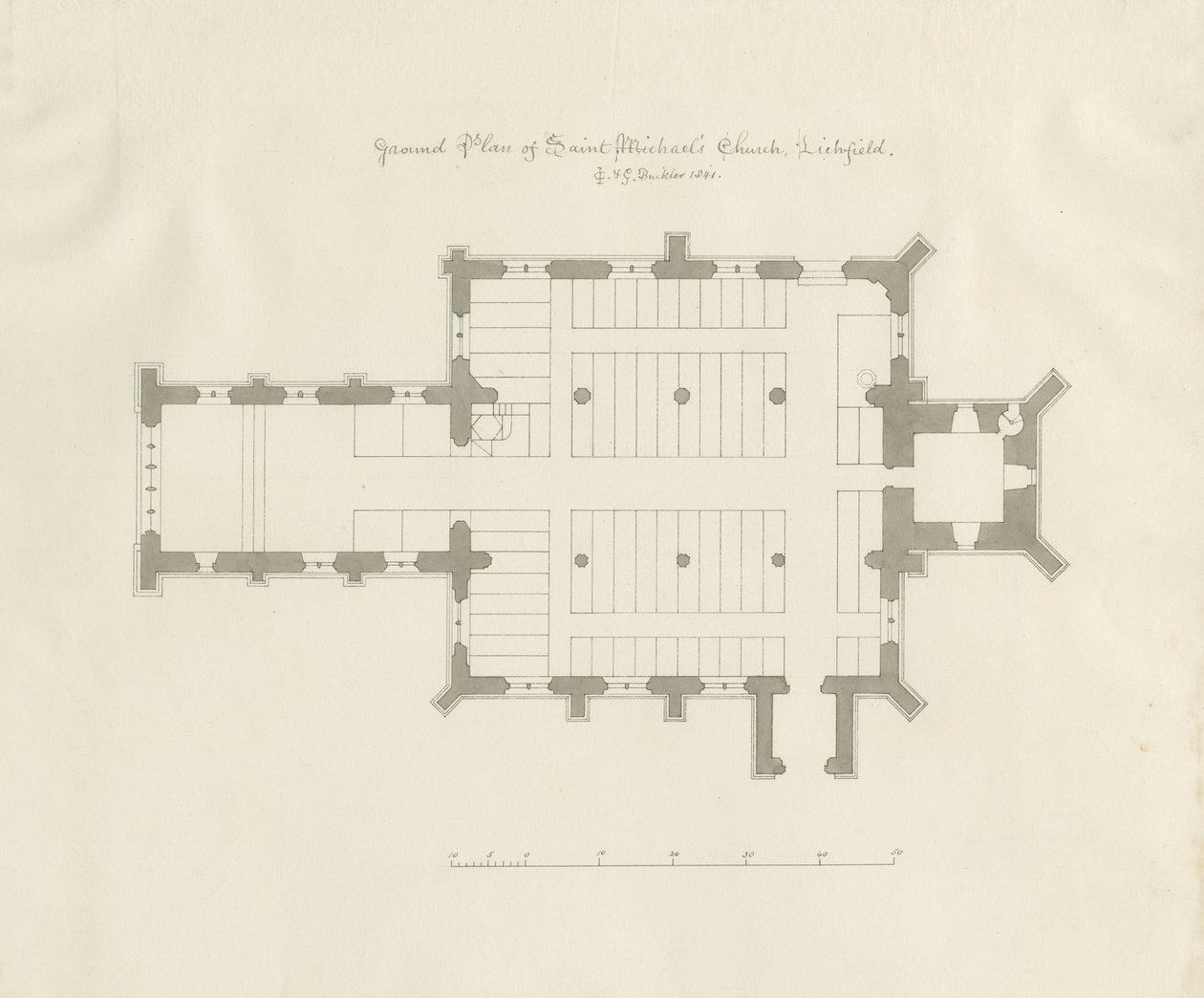 Lichfield - Plan au sol de l