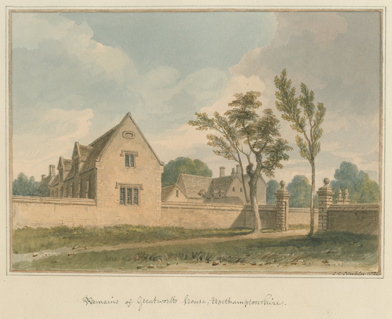 Northamptonshire - Maison de Greatworth, 1826 - John Chessell Buckler