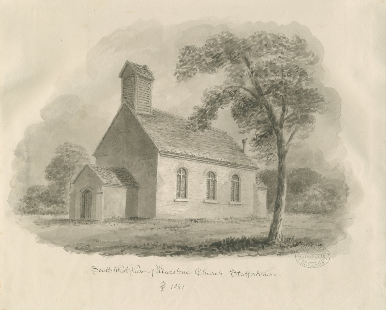 Stafford - Chapelle de Marston - John Chessell Buckler
