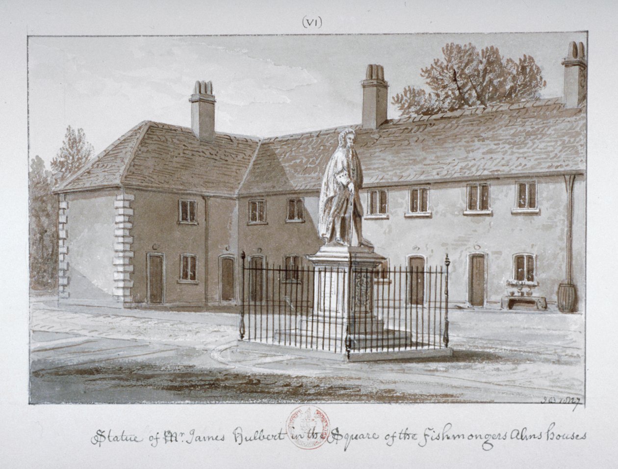 Statue de James Hulbert, Hôpital Saint-Pierre, Southwark, Londres - John Chessell Buckler