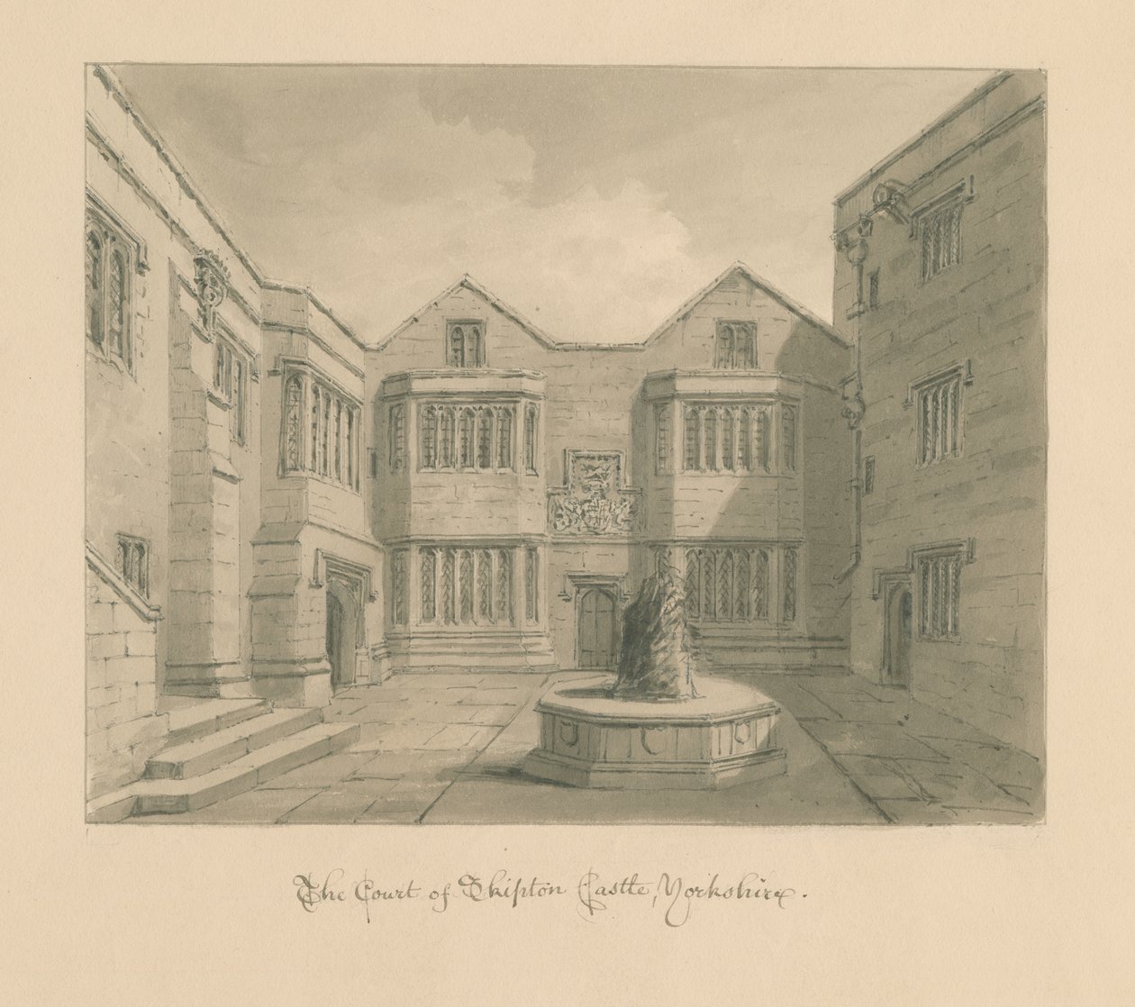 Yorkshire - Château de Skipton - John Chessell Buckler