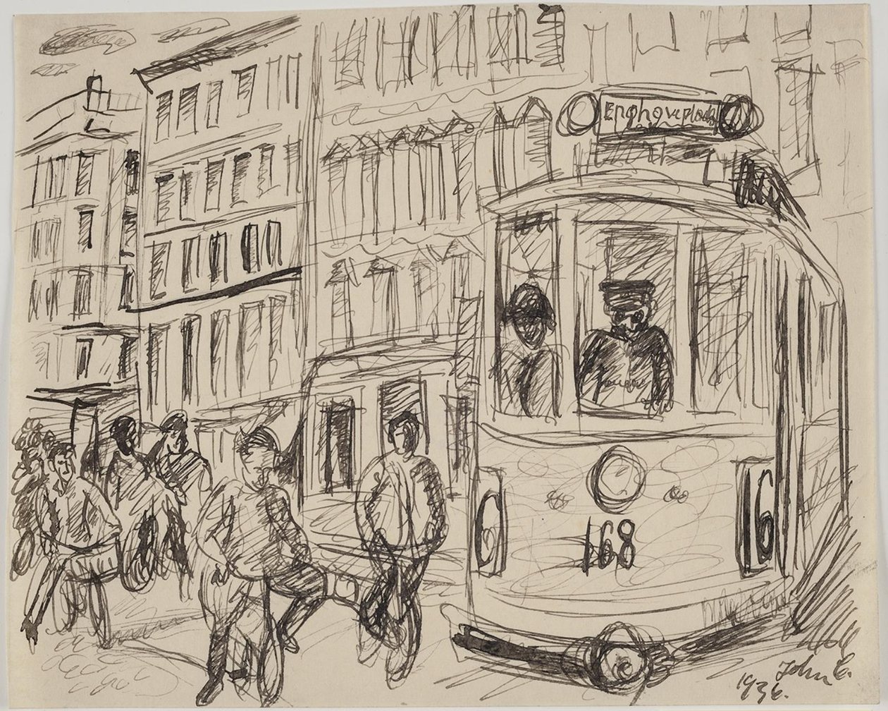 La ligne 16 (le tramway) tourne au coin - John Christensen