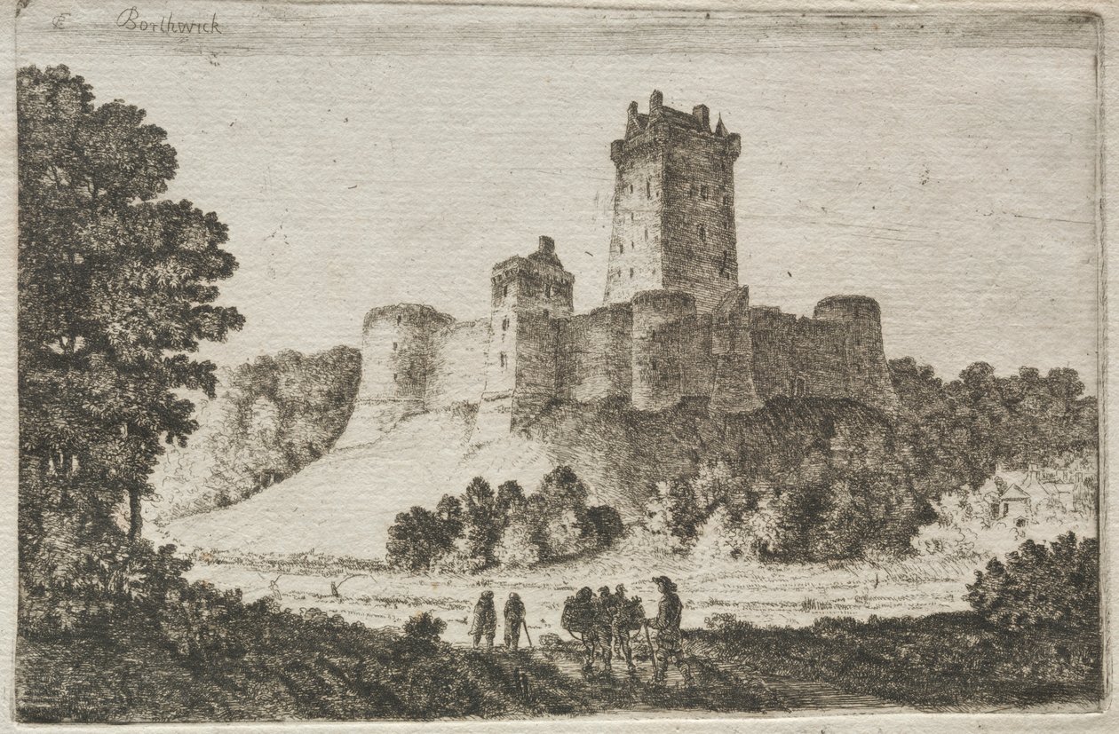 Château de Borthwick depuis l