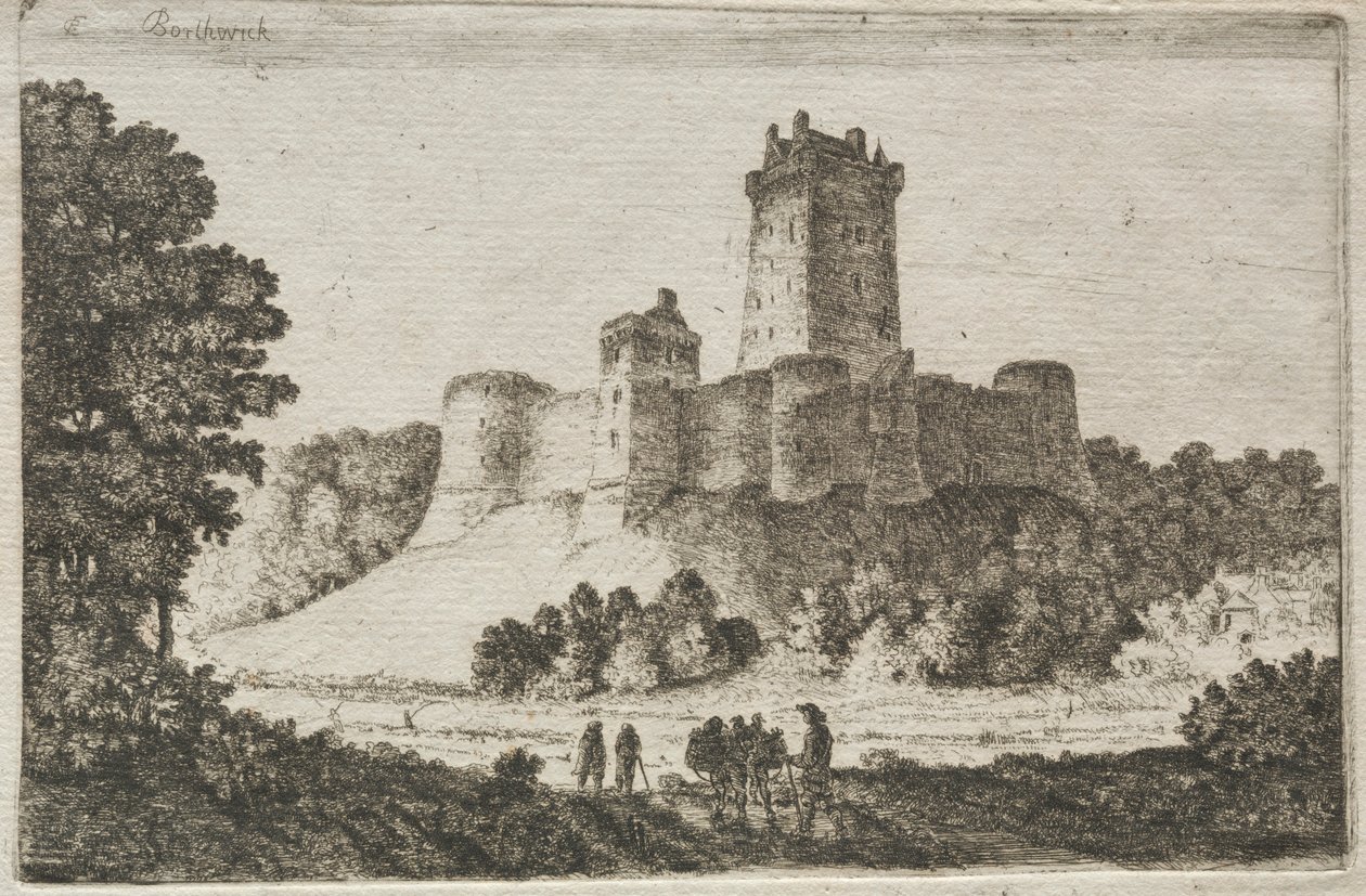 Château de Borthwick depuis l