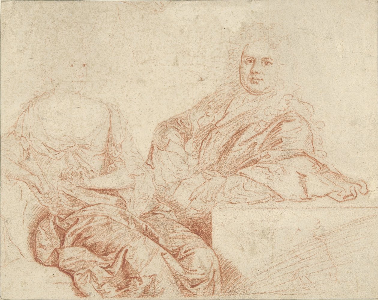 Portrait de Grinling Gibbons et sa femme - John Closterman