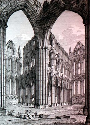 Abbaye de Whitby, Yorkshire, illustration de 