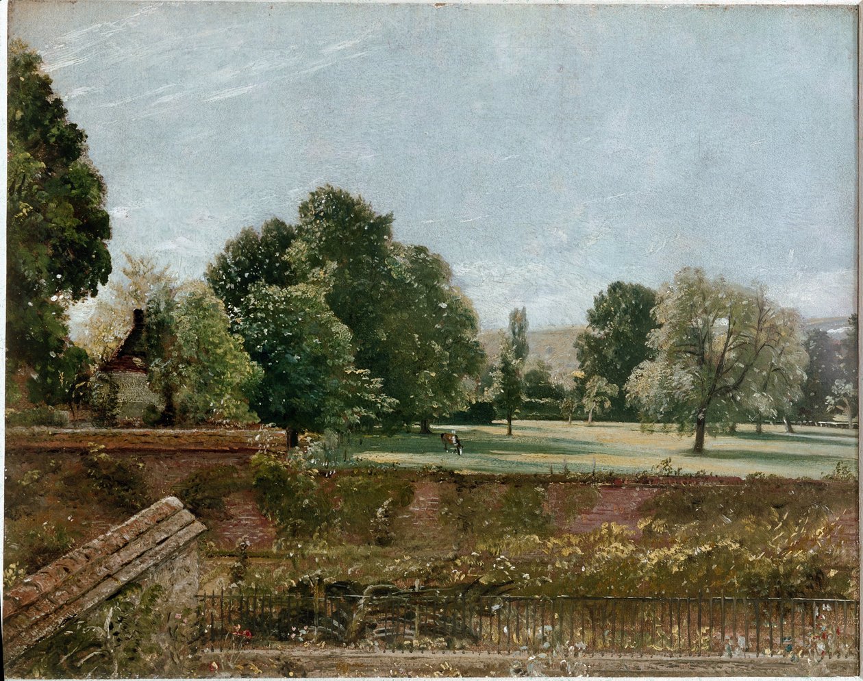 Vue de Salisbury depuis la bibliothèque de la maison de l