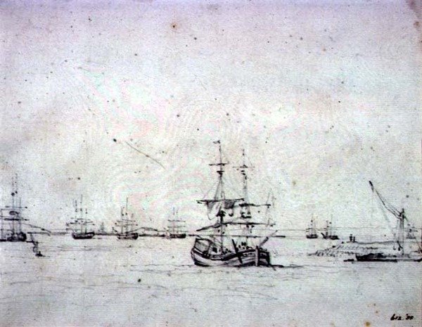 Une brigantine à l