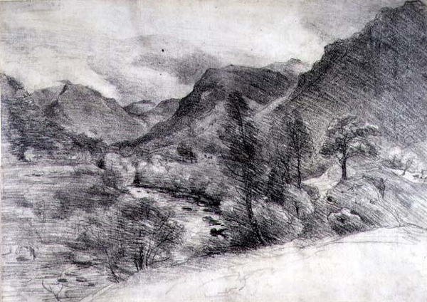 Borrowdale, Matin, c.1806 - John Constable