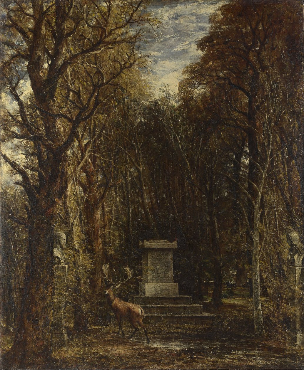 Cénotaphe à la mémoire de Sir Joshua Reynolds, érigé dans le parc de Coleorton Hall, dans le Leicestershire, par feu Sir George Beaumont, baronnet. - John Constable