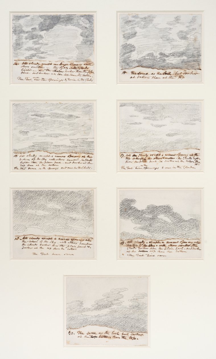 Études de nuages (d