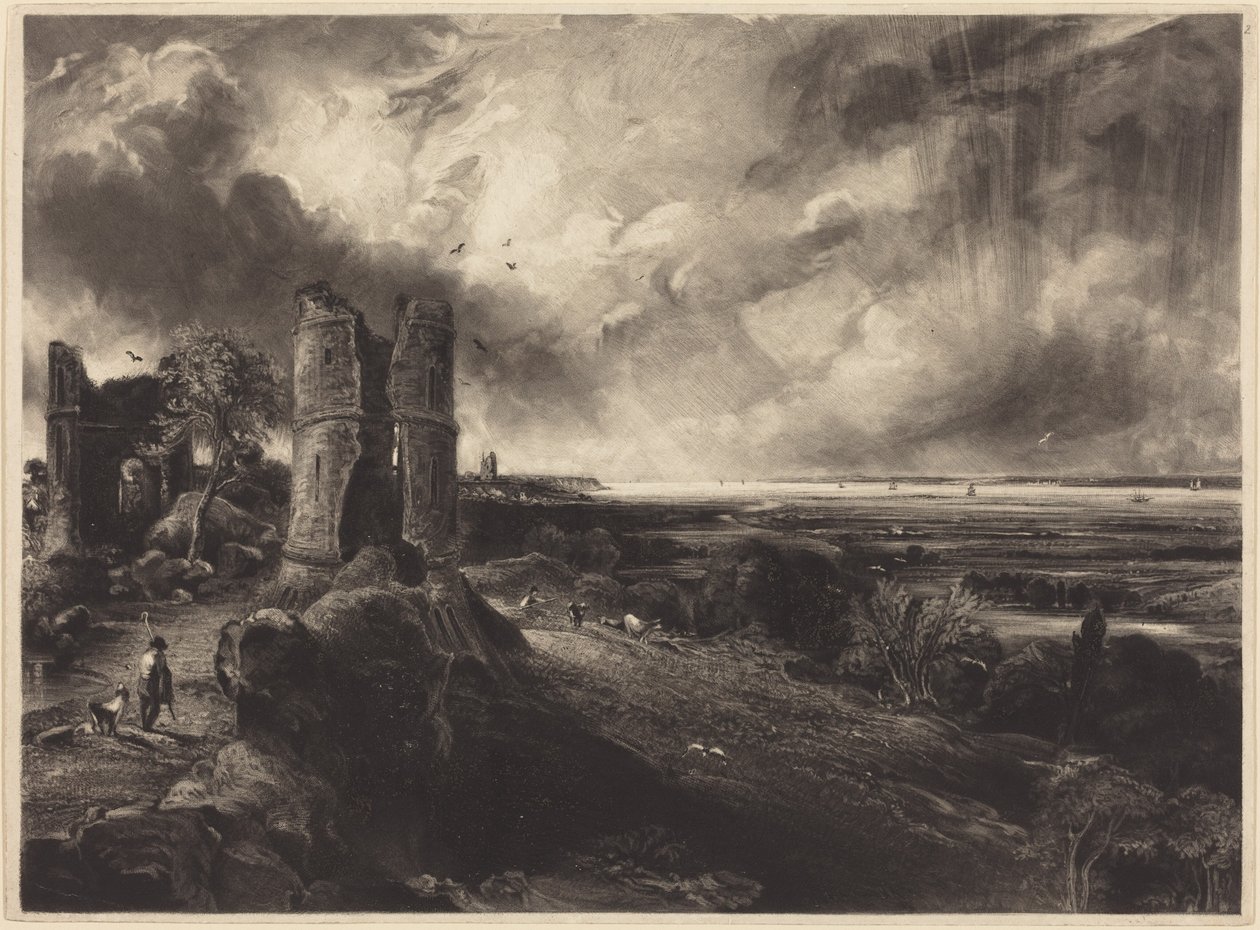 Château de Hadleigh (grande planche) - John Constable