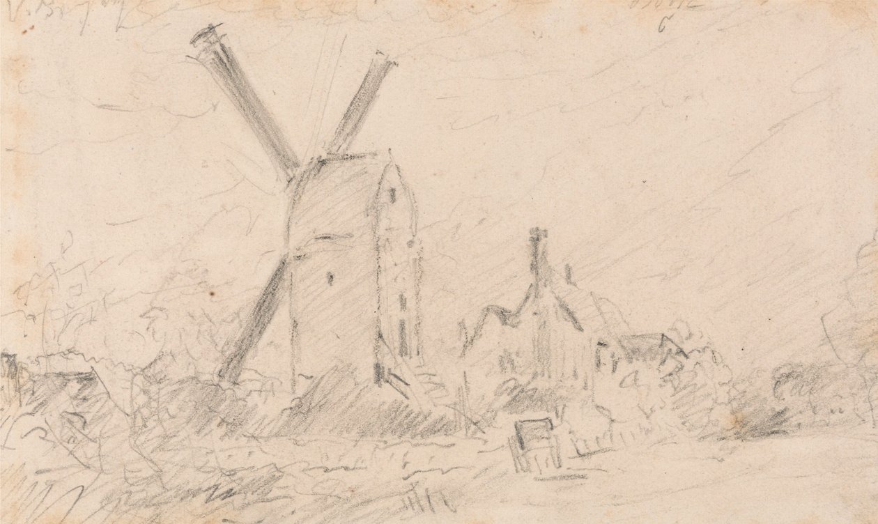 Paysage avec moulin à vent - John Constable