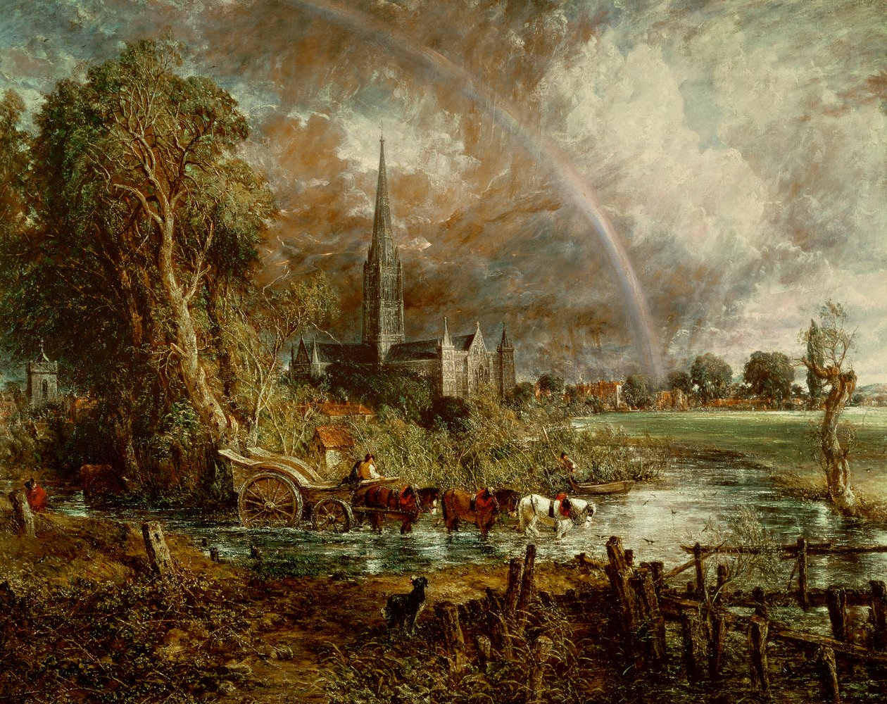 Cathédrale de Salisbury depuis les prés, 1831 - John Constable