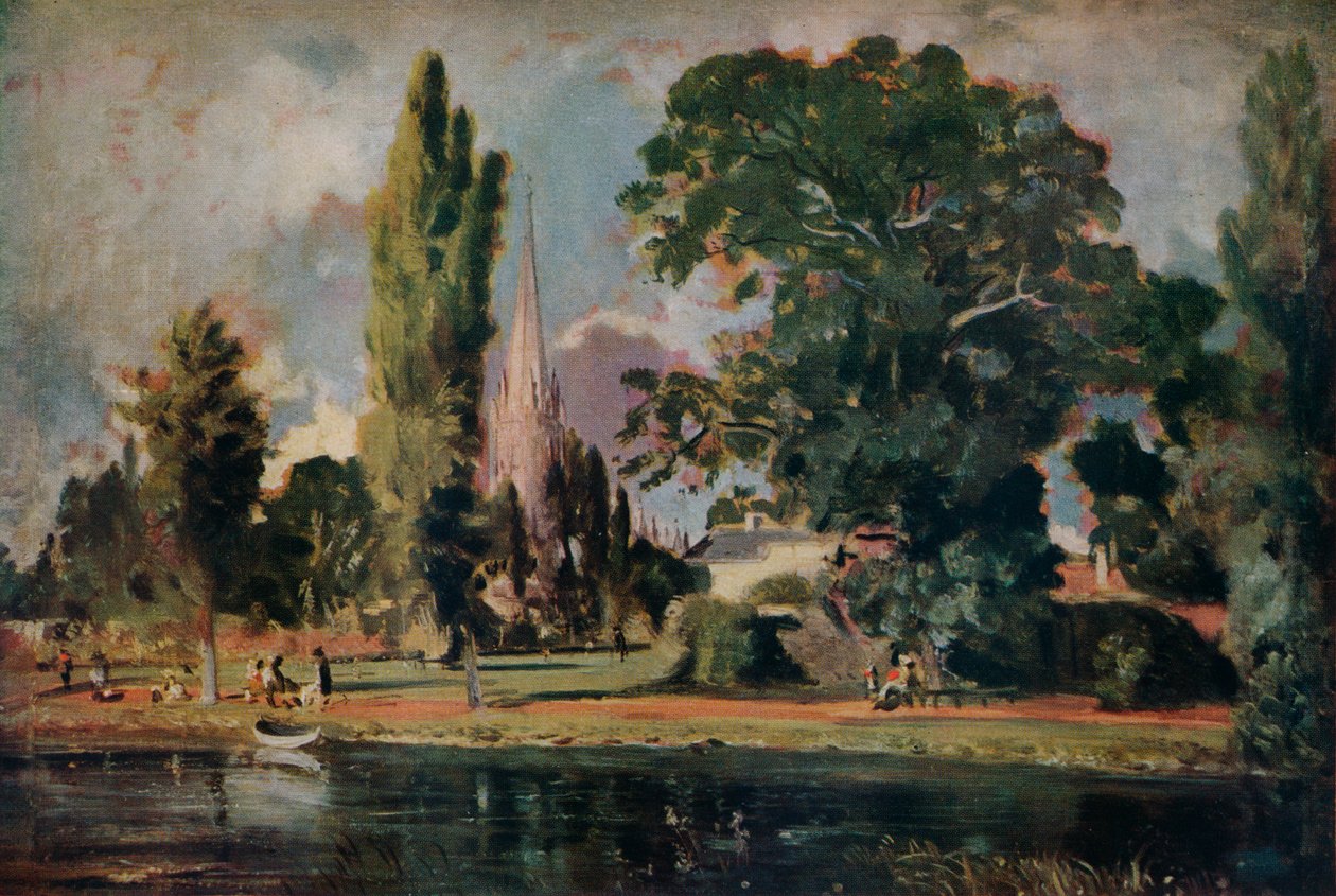 Cathédrale de Salisbury et Leadenhall depuis la rivière Avon, 1820 - John Constable