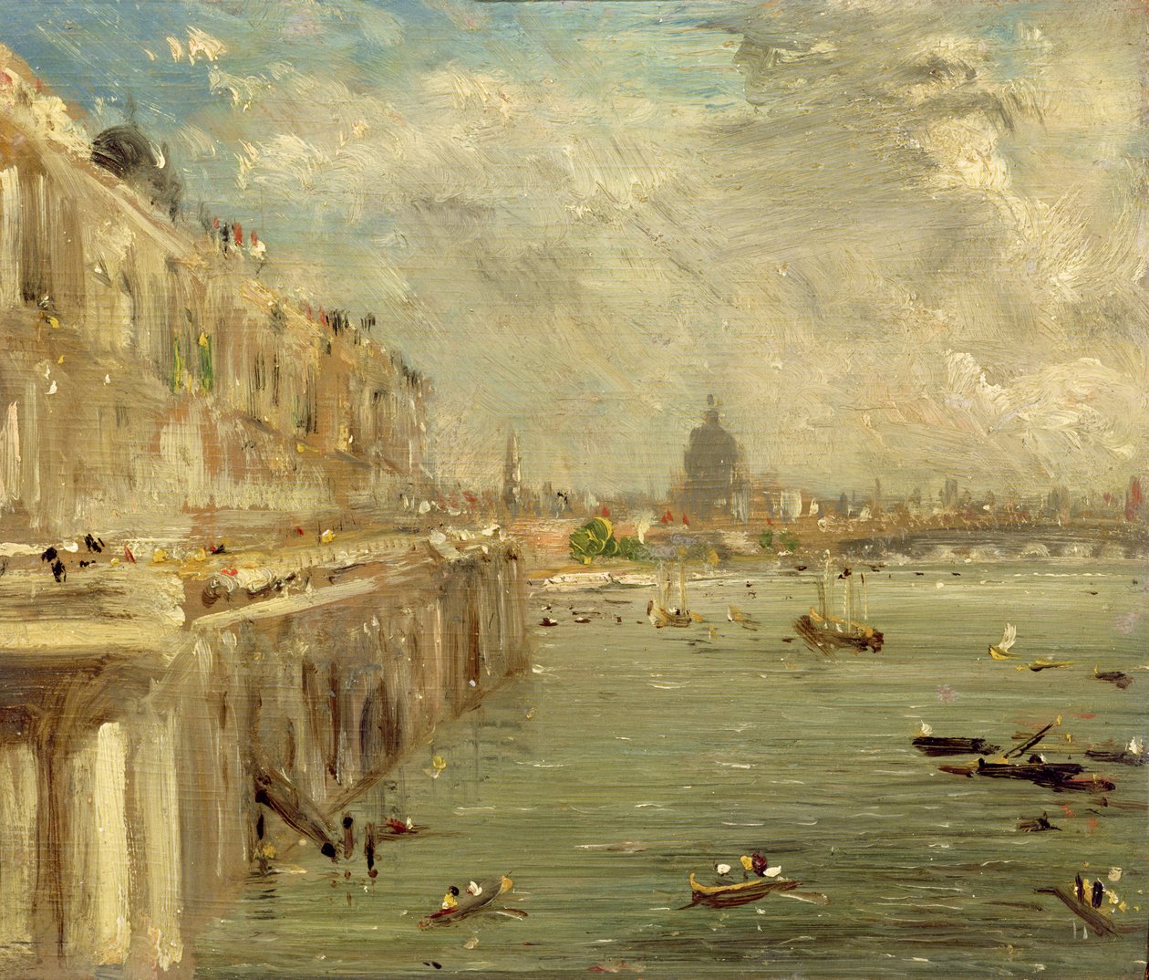 Terrasse de Somerset House depuis le pont de Waterloo, c.1819 - John Constable