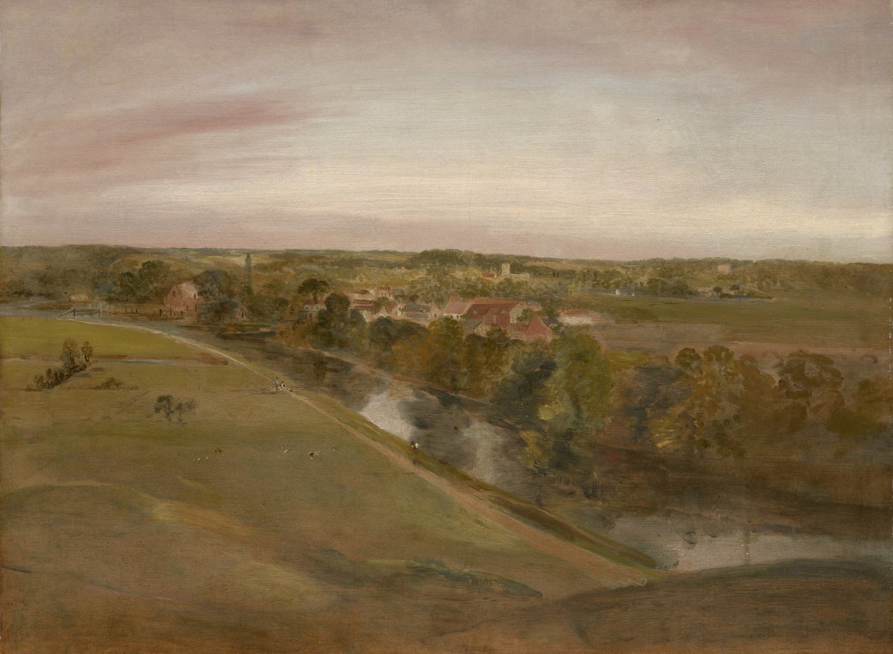 Stratford Saint Mary depuis les Coombs, vers 1800 - John Constable