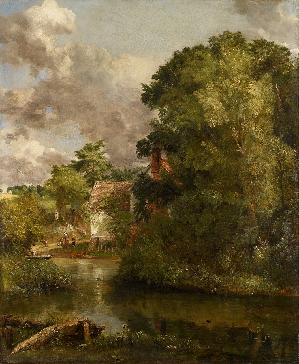 Maison de Willy Lott depuis le Stour (La Ferme de la Vallée) - John Constable