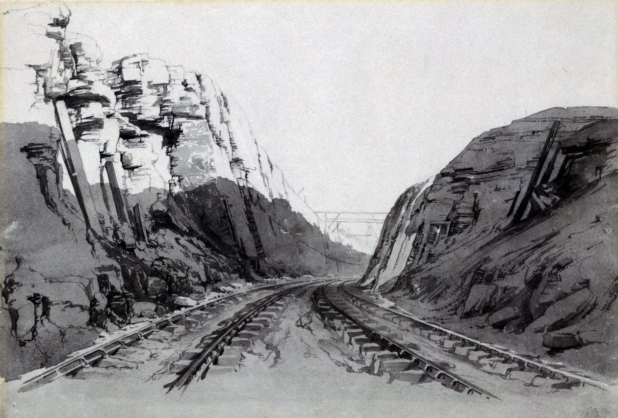 Coupe de Blisworth, Northamptonshire, septembre 1838 - John Cooke Bourne