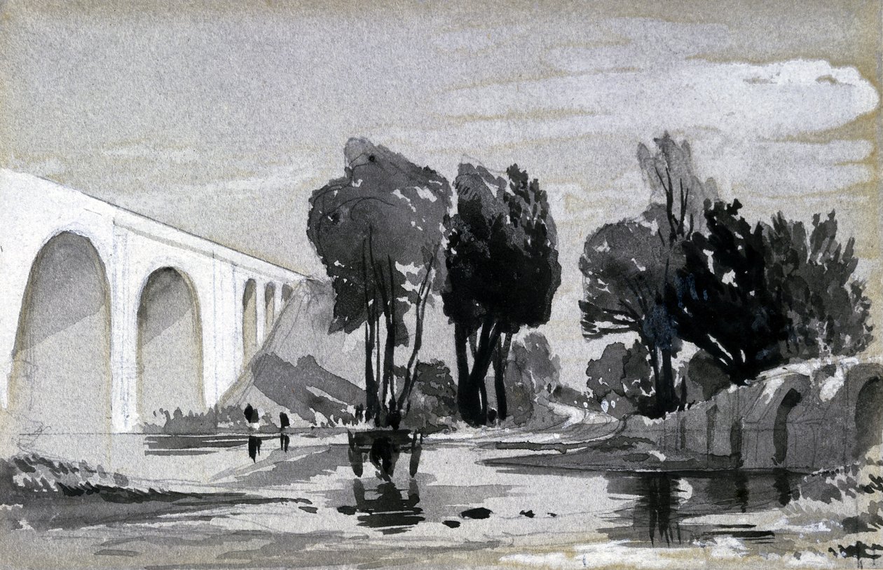 Viaduc de Blythe, Hampton-in-Arden, vers 1838 - John Cooke Bourne