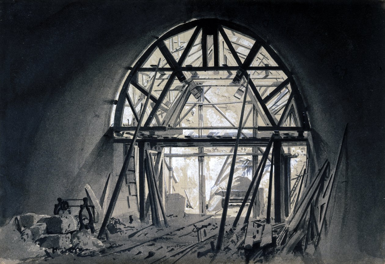 Tunnel de North Church, 17 juin 1837 - John Cooke Bourne