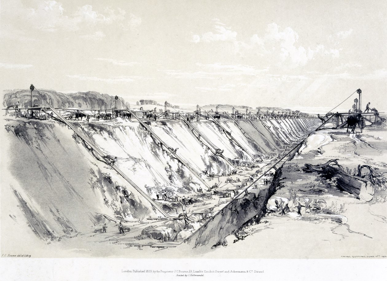 Tranchée de Tring, 19 juin 1837 - John Cooke Bourne